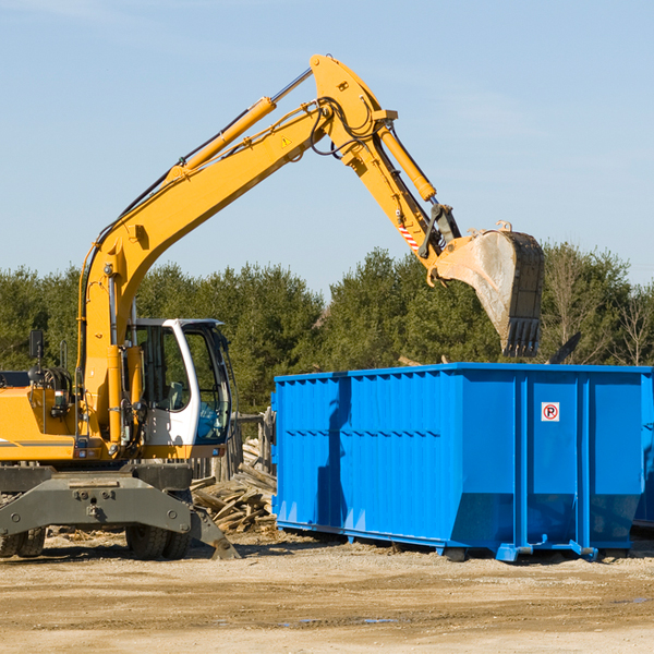 can i choose the location where the residential dumpster will be placed in Aubrey